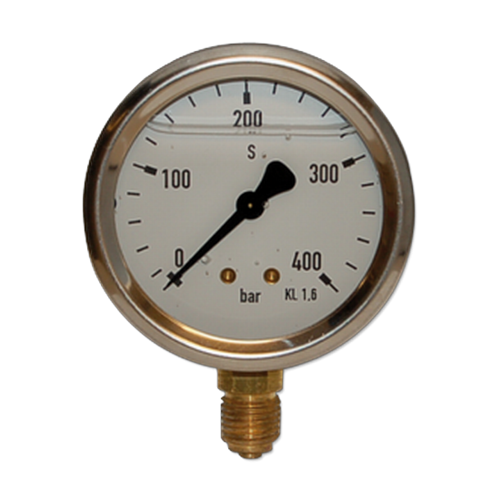 MANOMETRO VERTICAL Ø63 GLICERINA 1/4"M